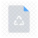 Recycled Paper Garbage Icon