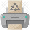 Recycled Paper Printer Print Icon