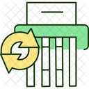 Recycle Paper Shredder Icon