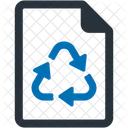 Recycled Paper Document Eco Icon