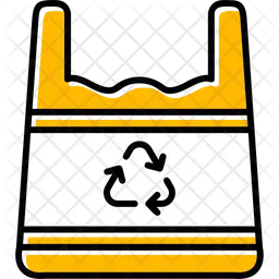 Recycled Plastic Bag  Icon