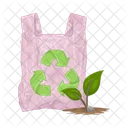 Recycler Le Sac En Plastique Le Sac Le Plastique Icon