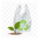 Recycler Le Sac En Plastique Le Sac Le Plastique Icon