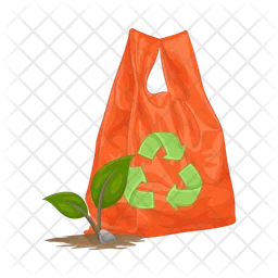 Recycler le sac en plastique  Icône