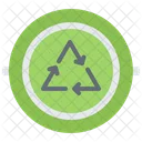 Recycling Badge Ecology Badge Recycling Pin Icon