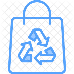 Recycling Bag Icon - Download in Dualtone Style