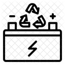 Batterie Strom Recycling Symbol