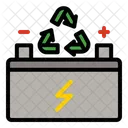 Batterie Strom Recycling Symbol