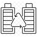 Recycling Von Batterien Ladezellen Batterieladung Symbol