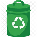 Recycling Bin with Recycle Symbol  アイコン