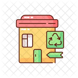 Recycling collection center  Icon