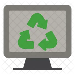 Recycling Computer  Icon
