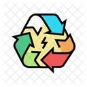 Recycling Energy Power Logo Icon