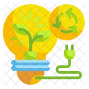 Grune Energie Recyceln Grune Energie Gluhbirne Icon