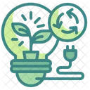 Grüne Energie recyceln  Symbol