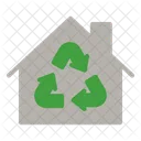 House Recycling Green Icon