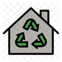 House Recycling Green Icon