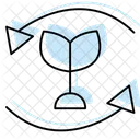 Recycling Color Shadow Thinline Icon 아이콘