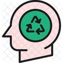 Idee Recyceln Geist Recyceln Denken Recyceln Symbol