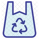 Recycling von Kunststoff  Symbol