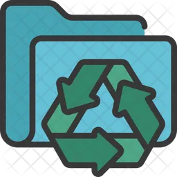 Recycling-Ordner  Symbol