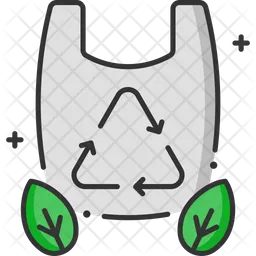 Recycling Plastic Bag  Icon