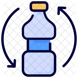 Recycling plastic bottle  Icon