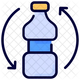 Recycling-Plastikflasche  Symbol