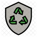 Shield Ecology Recycle Icon