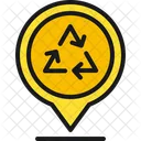 Recycling Standort Standort Pin Pin Symbol