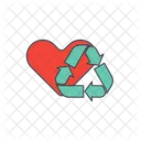 Recycling Symbol With Heart Icon