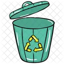 휴지통 쓰레기통 쓰레기 재활용 아이콘
