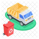 Recycling Truck Dumper Truck Tipper Truck Icon