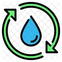 Drop Water Cycle Icon