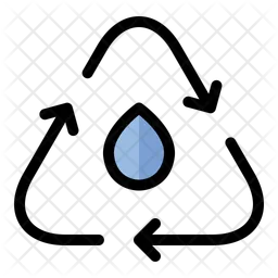 Recycling Water  Icon