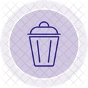 Recycling Behalter Liniensymbol Symbol