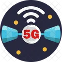 5 G 4 G Comunicacion Icono