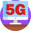 5 G 4 G Comunicacion Icono