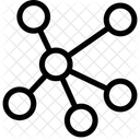 Red Compartir Cluster Icono