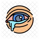 Red Watery Eyes Icon