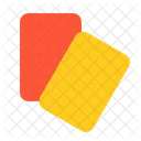 Card Red Yellow Icon
