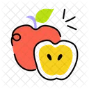 Malus Red Apple Fresh Fruit Icon