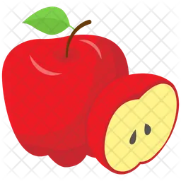 Red Apple Fruit  Icon