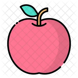 Red apple, fruit  Icon