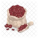 Red Bean Nut Seed Icon
