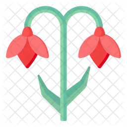Red Bellflowers  Icon