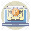 Red bitcoin  Icono