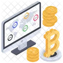 Red Bitcoin Negocios En Linea Negocios Bitcoin Icono