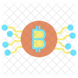 Red bitcoin  Icono