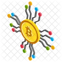 Red Bitcoin Club Bitcoin Moneda Digital Icon